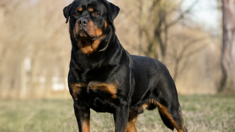 illustration de l'un des chiens le plus dangereux du monde : Rottweiler
