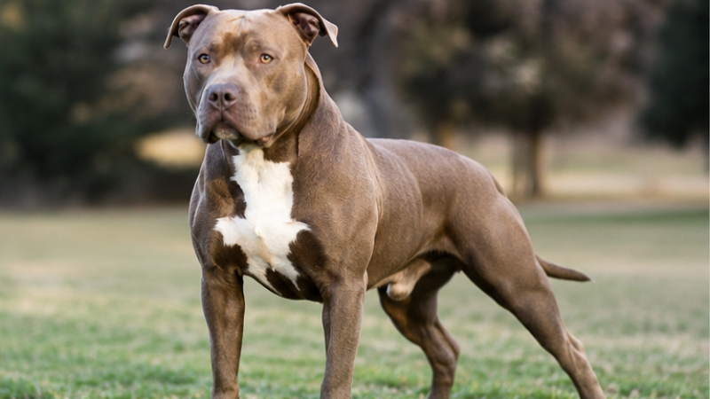 illustration de l'un des chiens le plus dangereux du monde : Pitbull