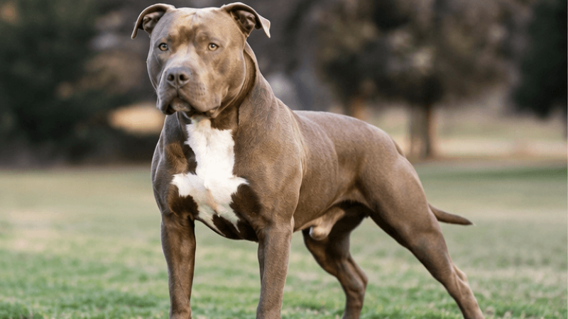 illustration de l'un des chiens le plus dangereux du monde : Pitbull